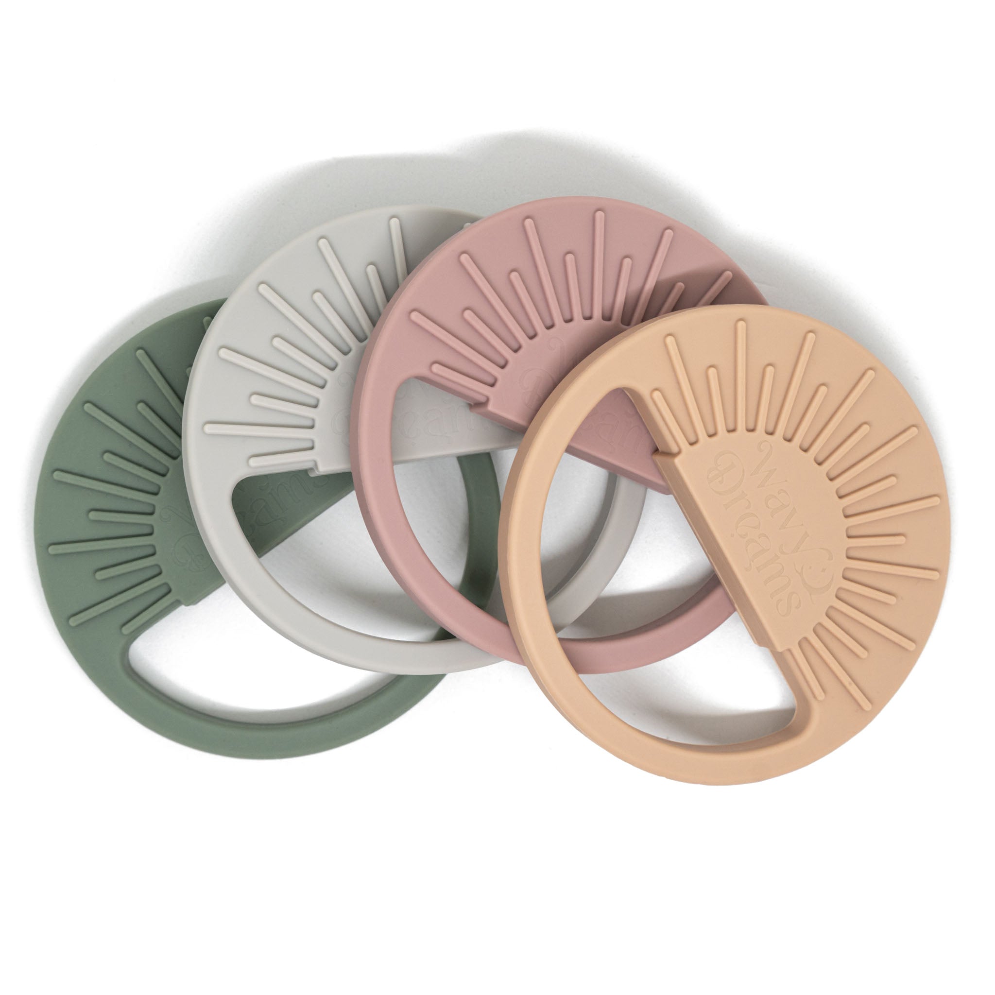 Teething Ring Sun Vintage Pink