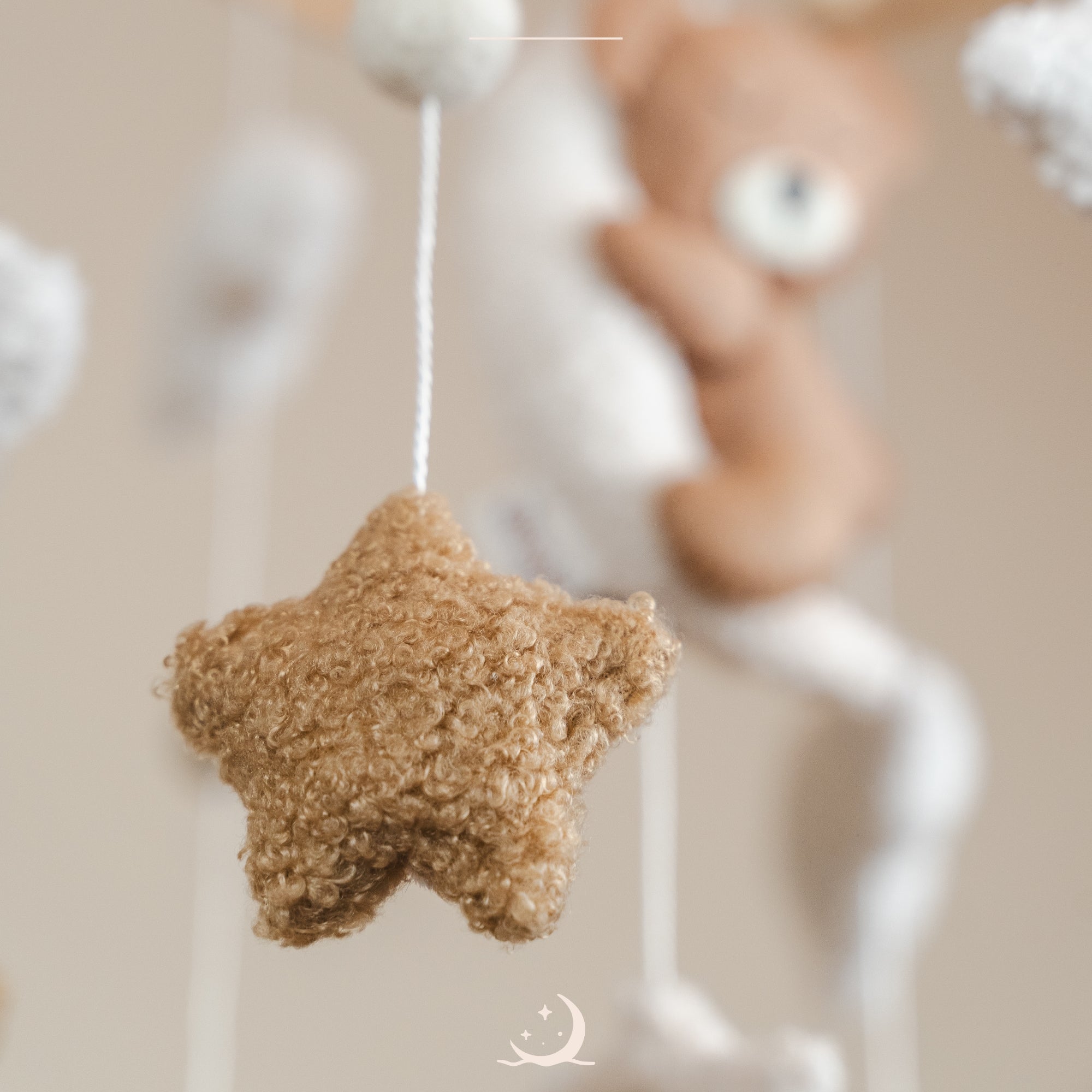 Teddy Moon Crib Mobile