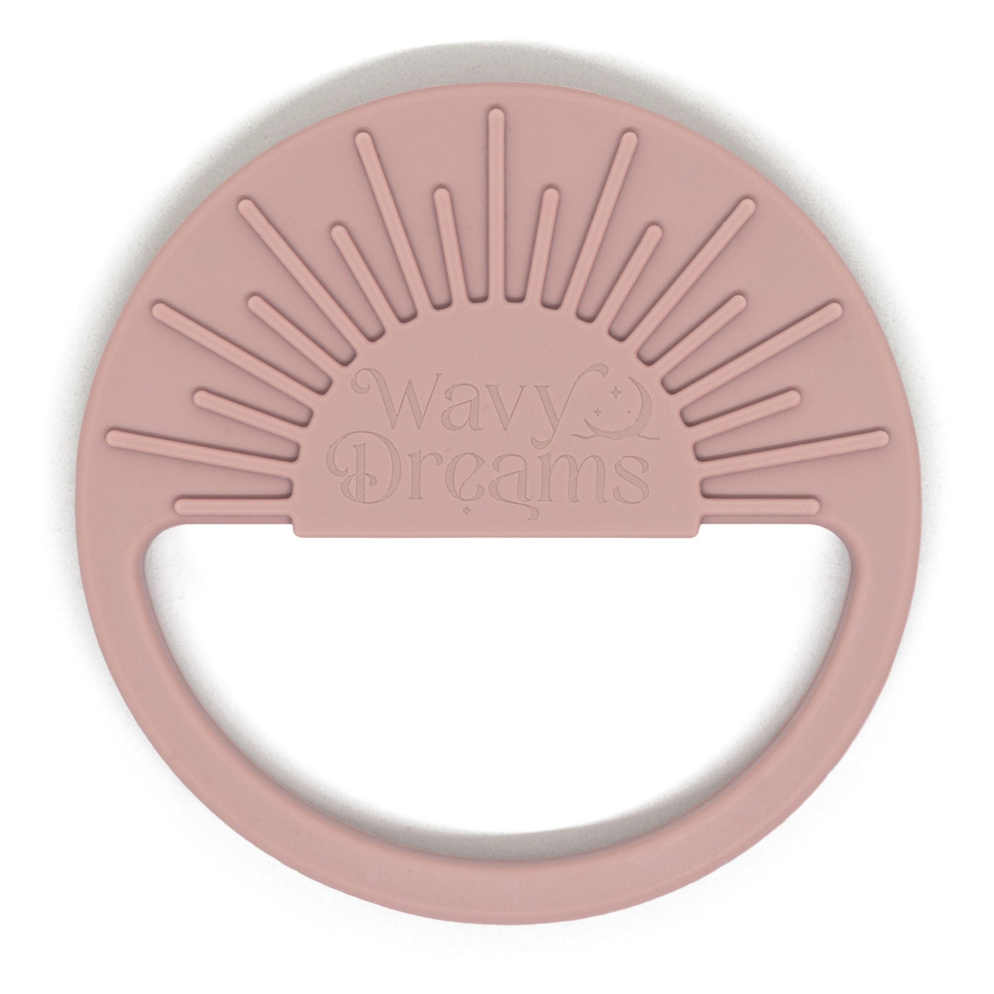 Teething Ring Sun Vintage Pink