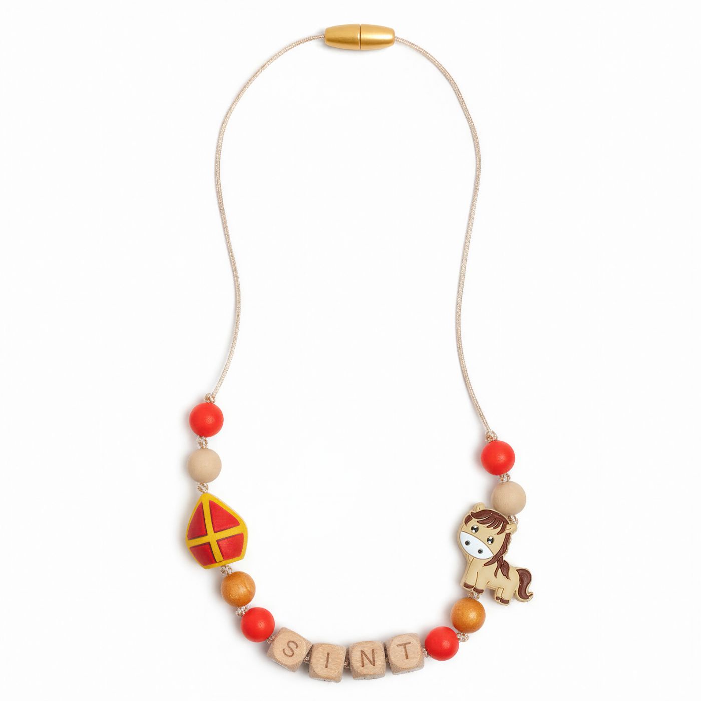 Sinterklaas ketting gepersonaliseerd - paard van sint