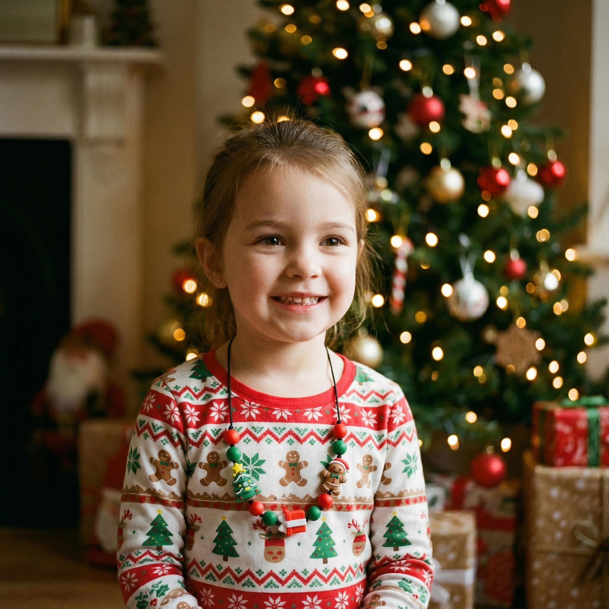 Christmas necklace present